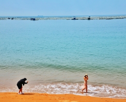 大海边
