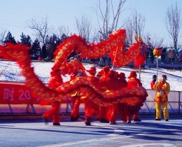 舞动中国龙喜迎冬奥会