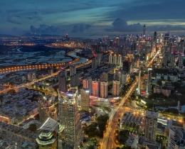 深圳和香港紧密相连