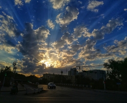 夏日夕阳