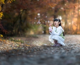 吹泡泡