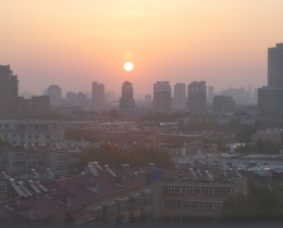城市日出