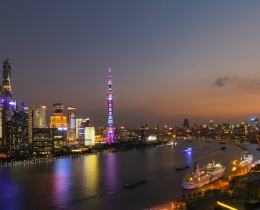 浦江夕照